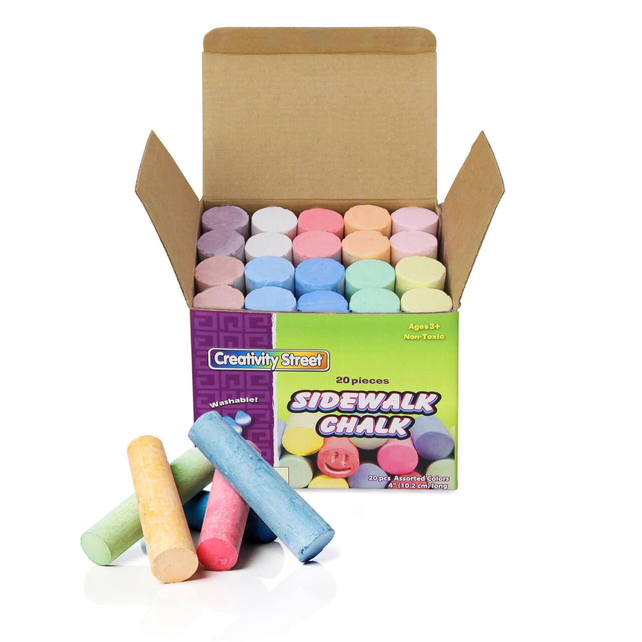 Creativity Street® Assorted Sidewalk Chalk, 6 Boxes